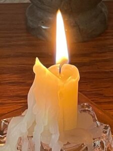 image of a candle by Jeanette Gallagher